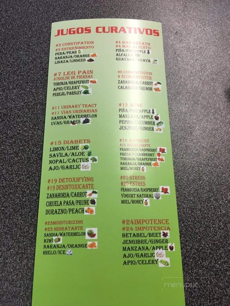 Paraizo - Burien, WA menu_pic