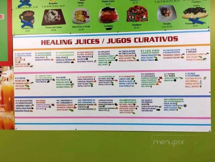 Paraizo - Burien, WA menu_pic