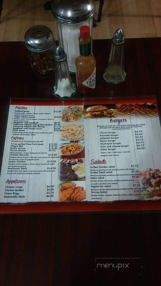 Pasta and Burger Salon - Chicago, IL menu_pic