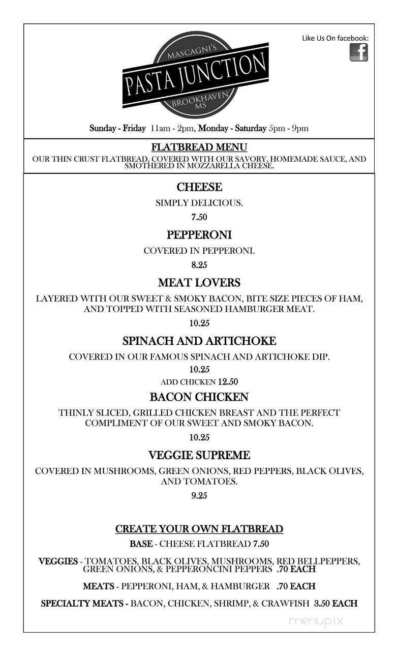 Pasta Junction - McComb, MS menu_pic