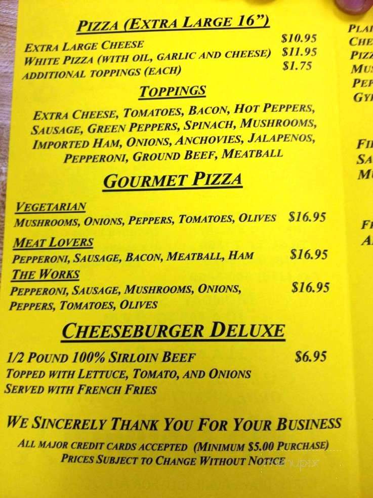 Philly's Pizza - Leesville, LA menu_pic
