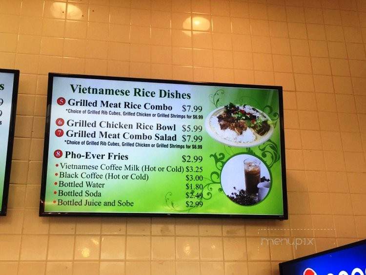 Pho-ever - Westminster, CA menu_pic