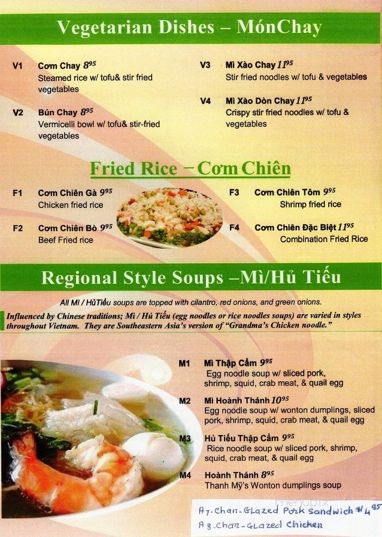 Pho Hoang My - Hot Springs, AR menu_pic