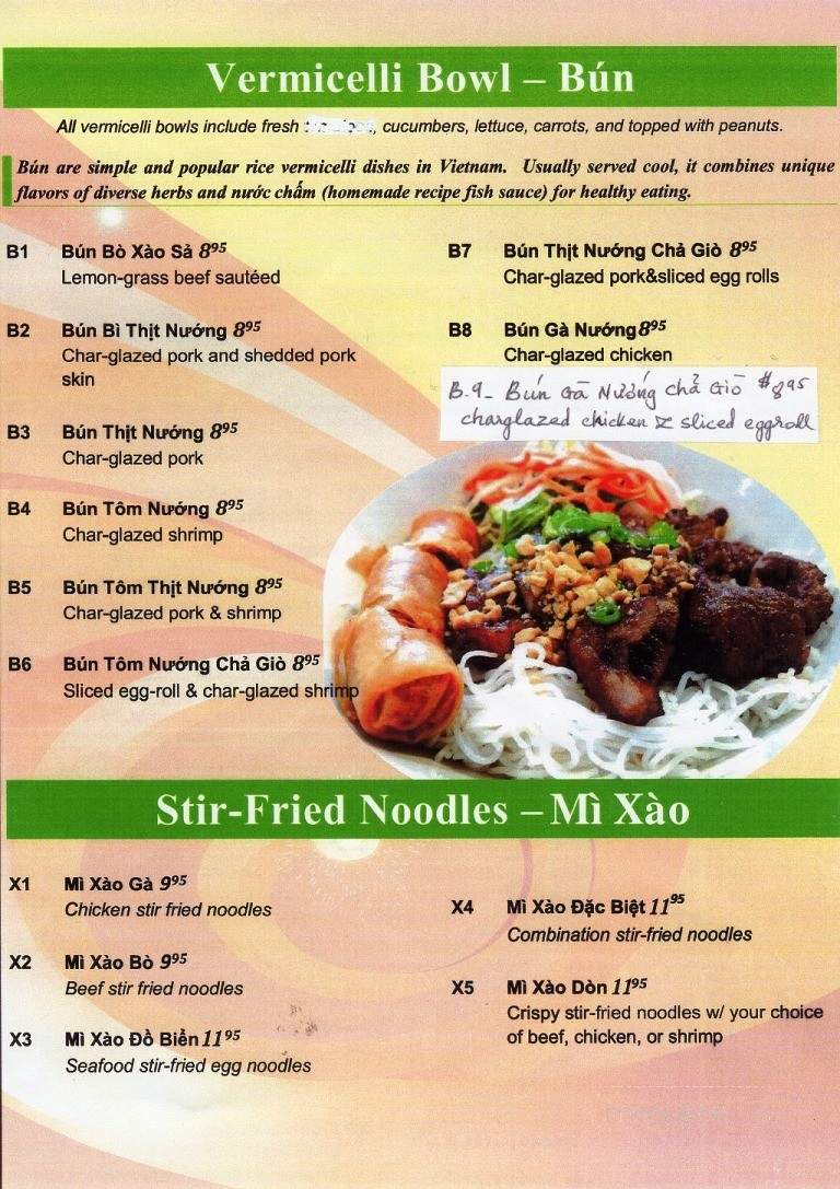 Pho Hoang My - Hot Springs, AR menu_pic