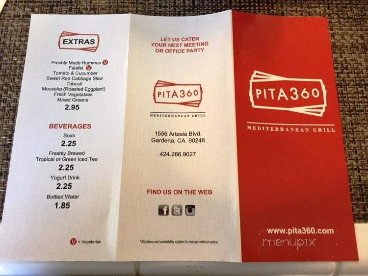 Pita 360 - Gardena, CA menu_pic