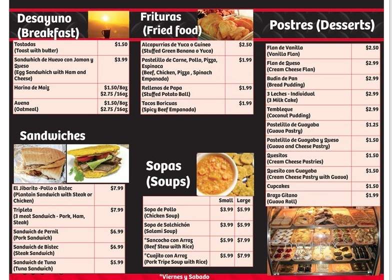 PR Bakery By Diana - Lake Worth, FL menu_pic