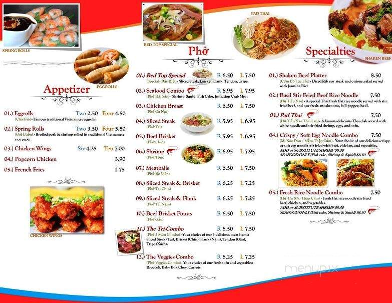 Red Top Kitchen - Baldwin Park, CA menu_pic