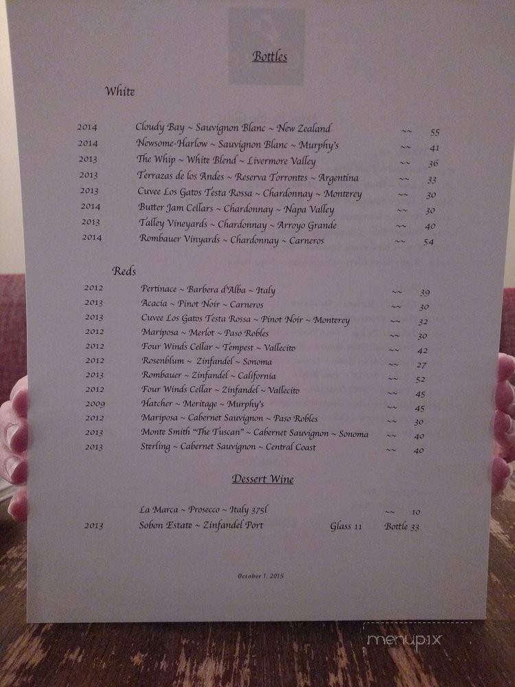 Rivi's - Oakdale, CA menu_pic