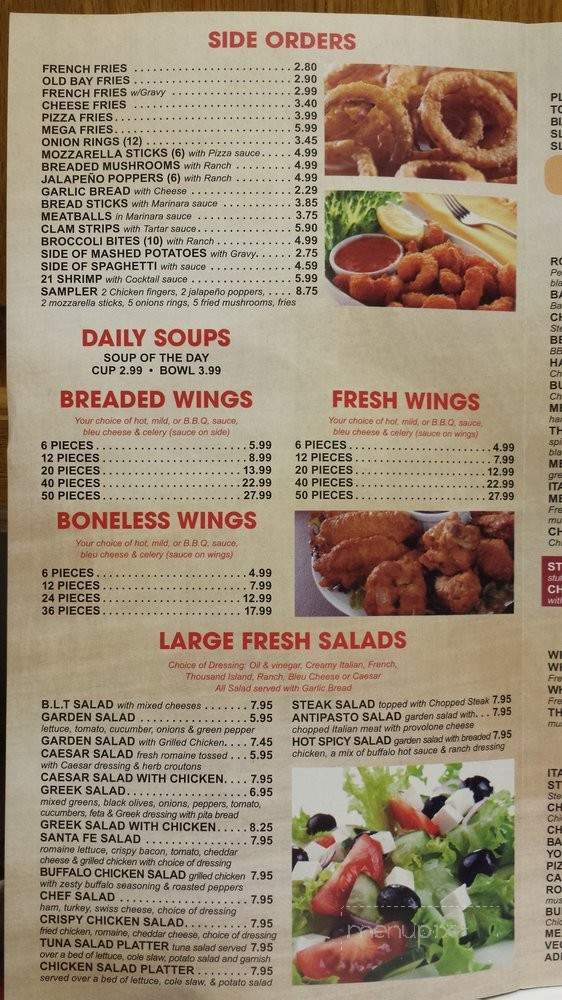 Roma Pizzeria - Bloxom, VA menu_pic
