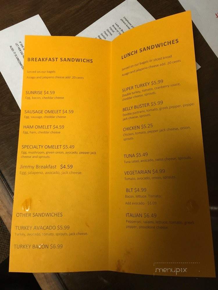 Ryans Bagel Cafe - Sandy, UT menu_pic