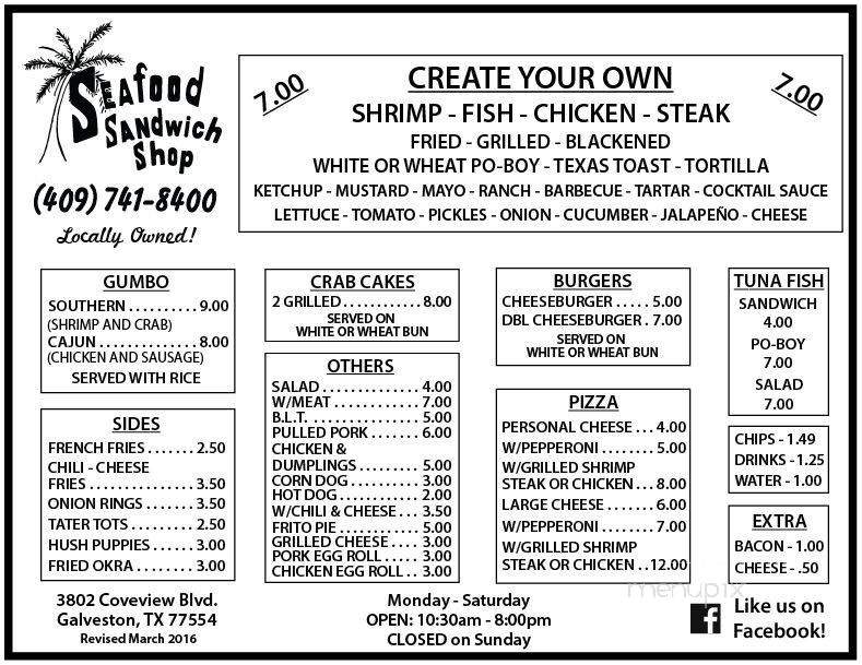/26488541/Seafood-Sandwich-Shop-Galveston-TX - Galveston, TX