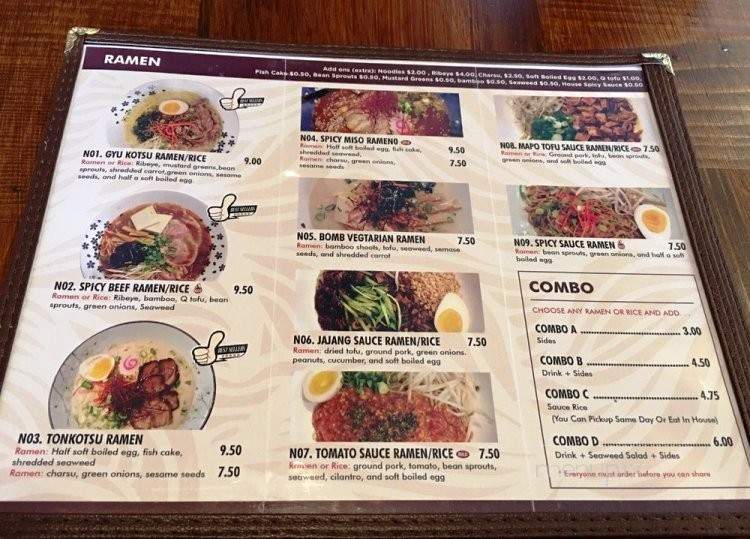 Sheng Ramen - Los Angeles, CA menu_pic