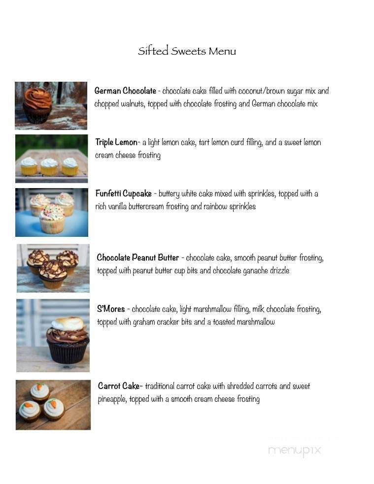 Sifted Sweets - San Diego, CA menu_pic