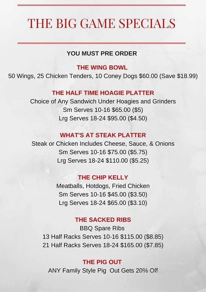 Smokehouse BBQ and Grill - Royersford, PA menu_pic