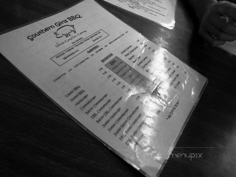 Southern Girls BBQ - Pangburn, AR menu_pic