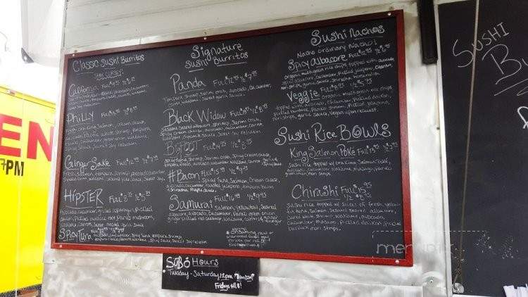 Subo Sushi Burritos - Eugene, OR menu_pic
