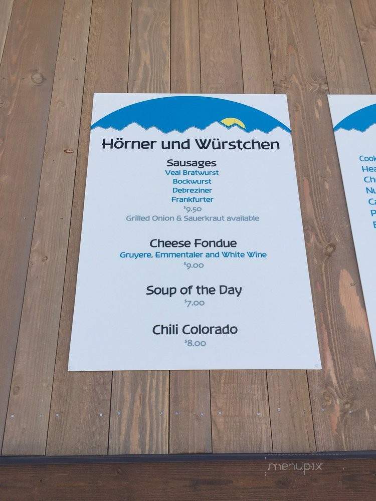 Ten Peaks Umbrella Bar - Crested Butte, CO menu_pic