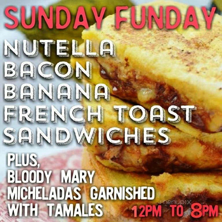 The Bang Bang Bar - San Antonio, TX menu_pic