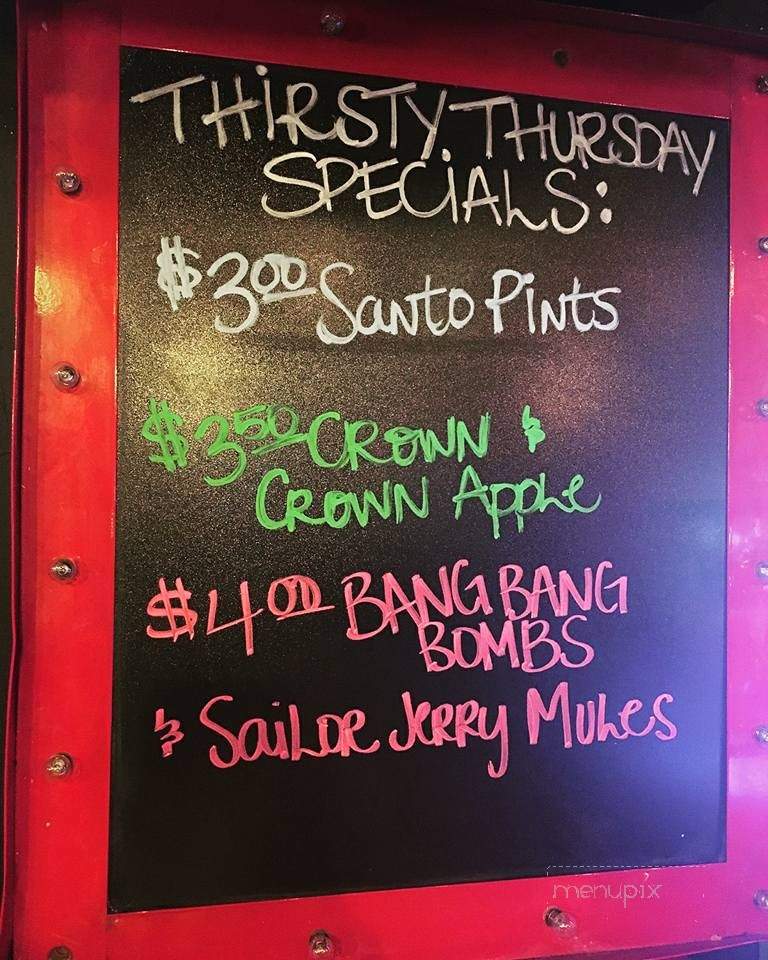The Bang Bang Bar - San Antonio, TX menu_pic