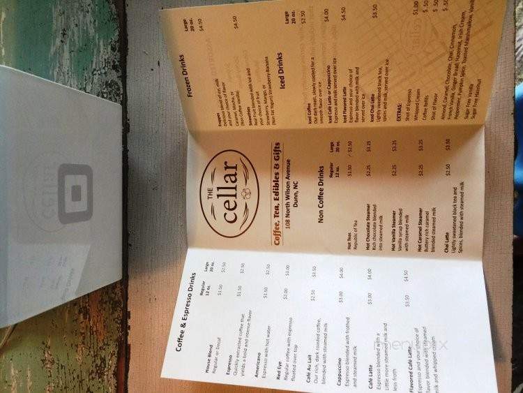 The Cellar - Dunn, NC menu_pic