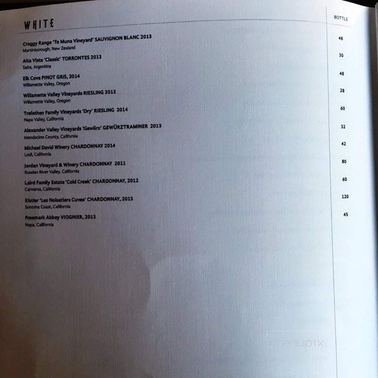 The Tchin Tchin Bar - Honolulu, HI menu_pic