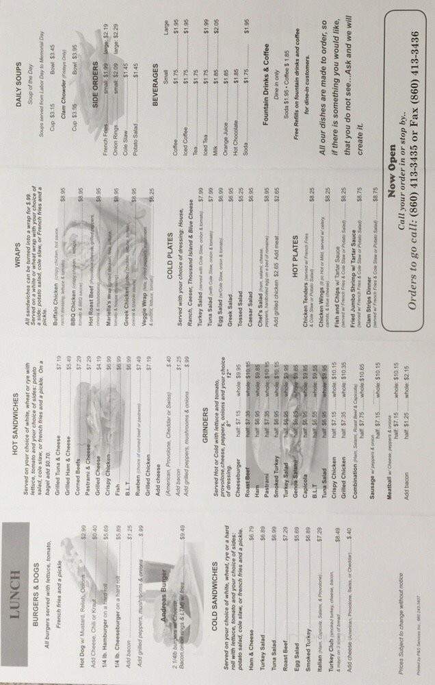 Three Brothers II - East Granby, CT menu_pic