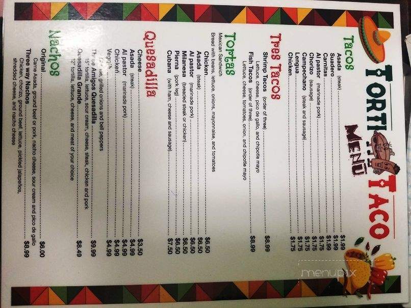 Torti Taco - Battle Creek, MI menu_pic