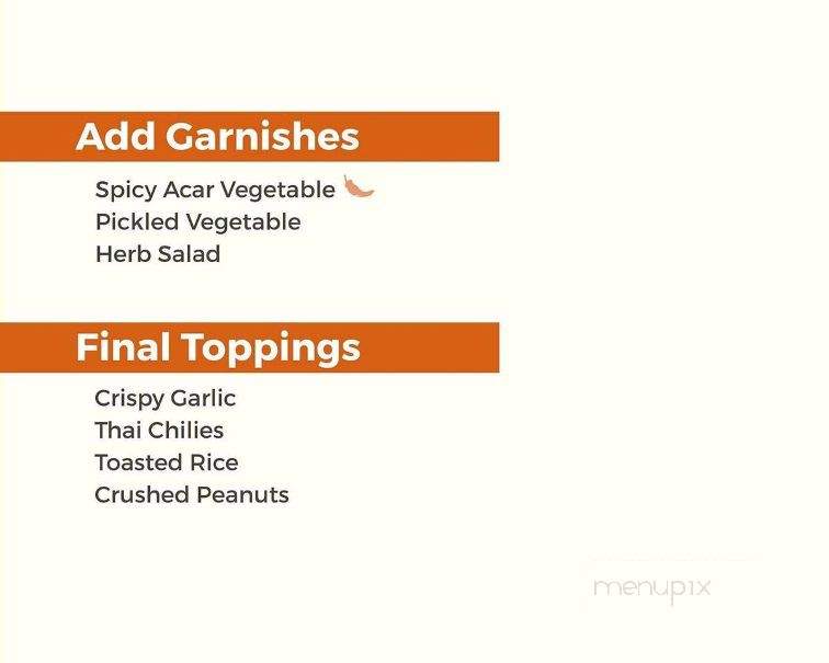 Urban Kitchen - Houston, TX menu_pic