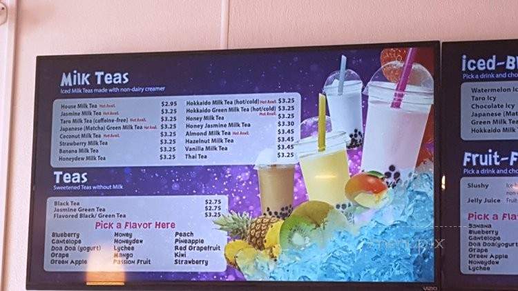 Volcano Tea House - Gardena, CA menu_pic