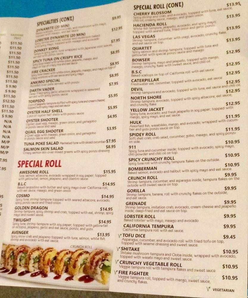Wazabi Sushi - Hacienda Heights, CA menu_pic
