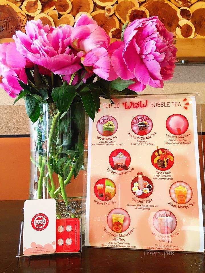 Wow Bubble Tea & Snacks - Carrollton, TX menu_pic