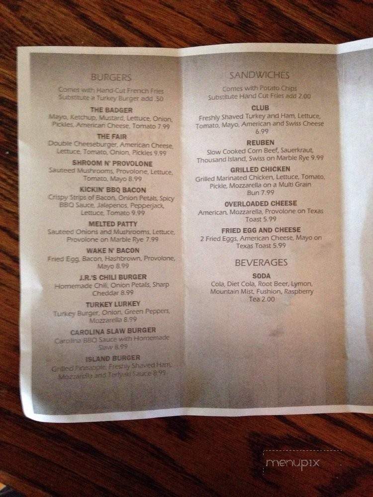 1798 Grille - Burton, OH menu_pic
