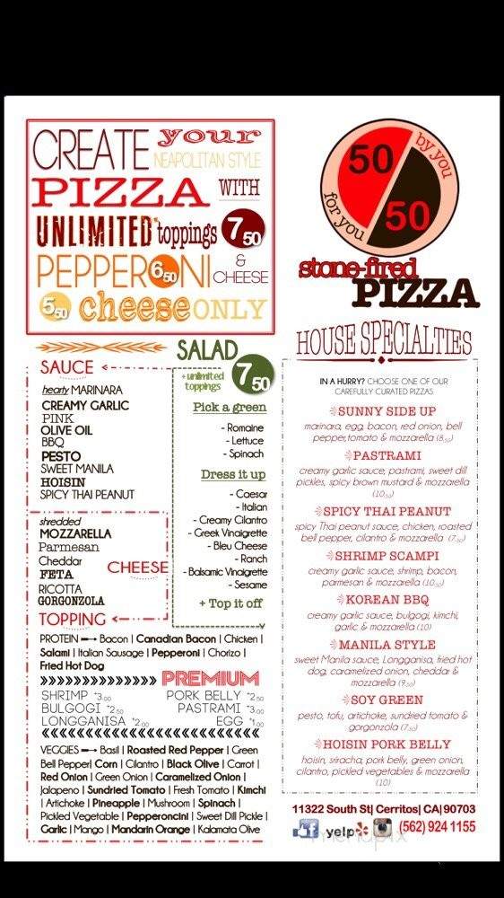 50/50 Stone - Cerritos, CA menu_pic