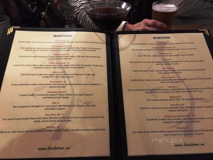 Brickstone - Woodstock, IL menu_pic