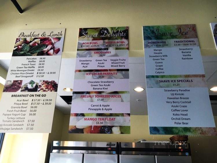 Cafe Plumeria - Honolulu, HI menu_pic