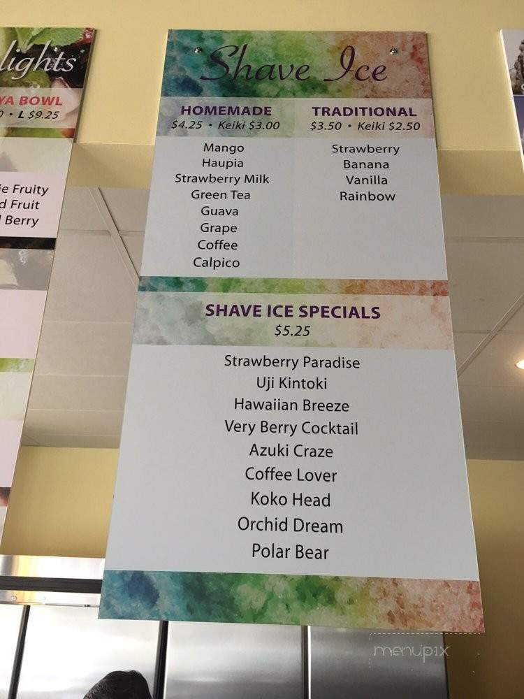 Cafe Plumeria - Honolulu, HI menu_pic