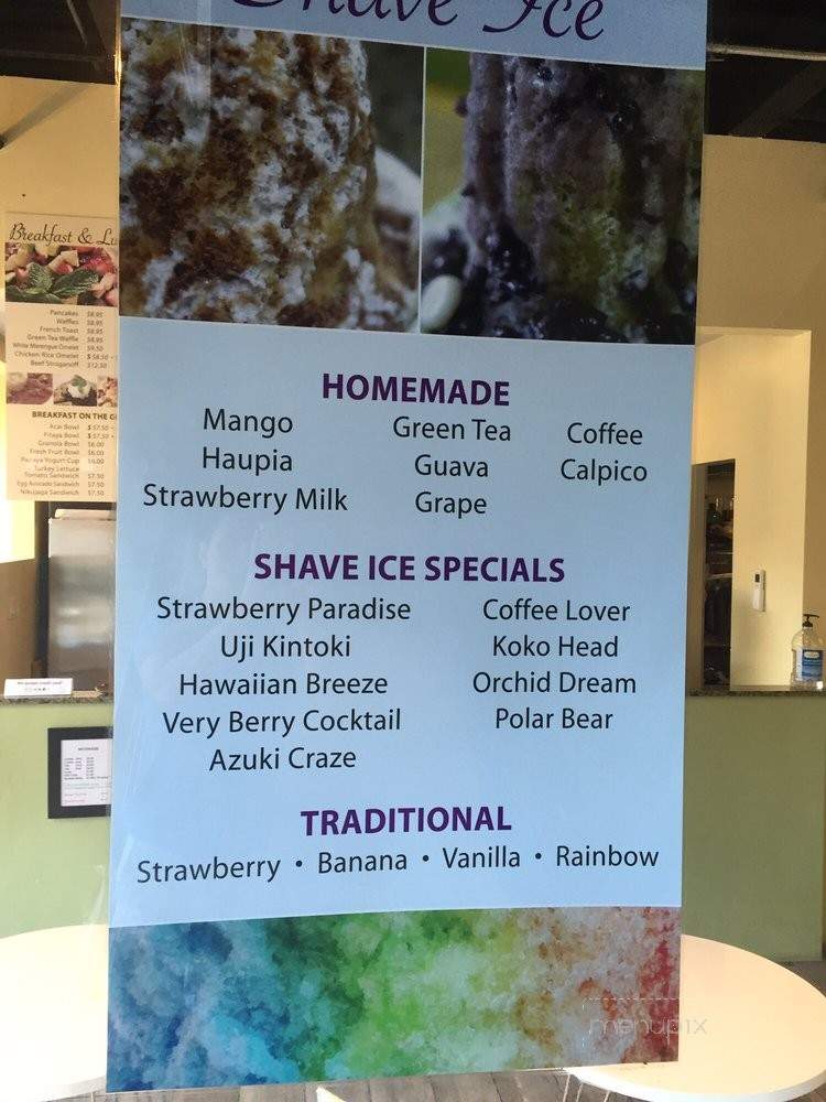 Cafe Plumeria - Honolulu, HI menu_pic