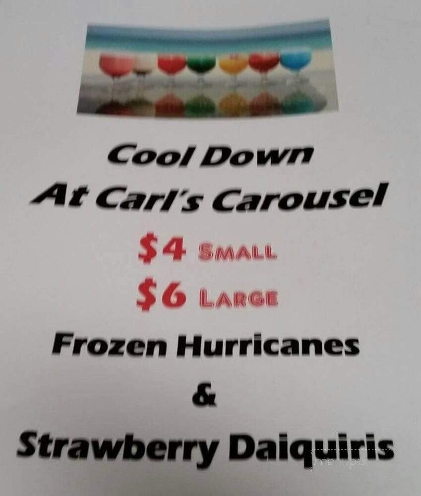 Carl's Carousel - Arlington, TX menu_pic