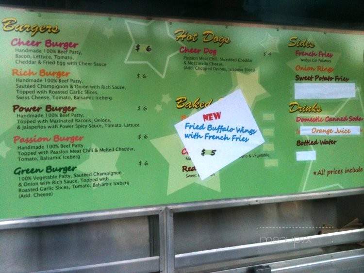 Cheer Burger - Los Angeles, CA menu_pic