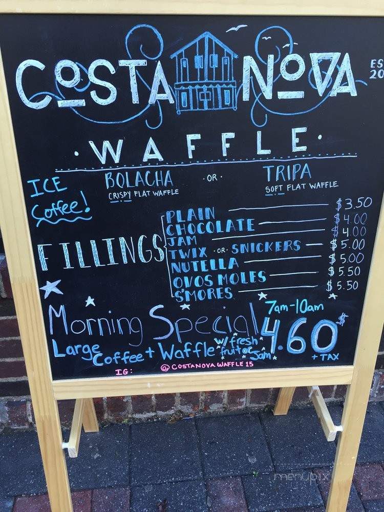 Costa Nova Waffle - Mineola, NY menu_pic