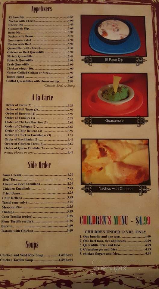 Don Jose Mexican Grill - Aliquippa, PA menu_pic