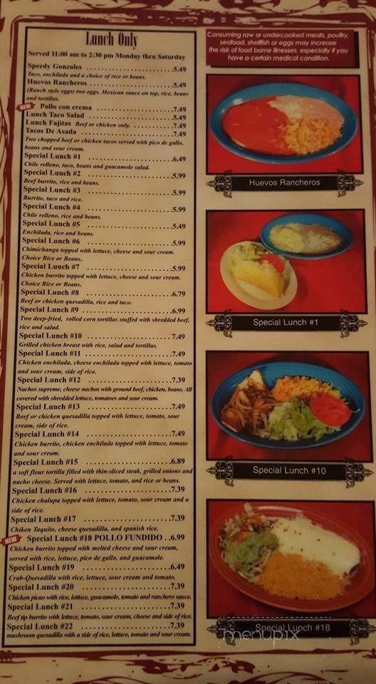 Don Jose Mexican Grill - Aliquippa, PA menu_pic