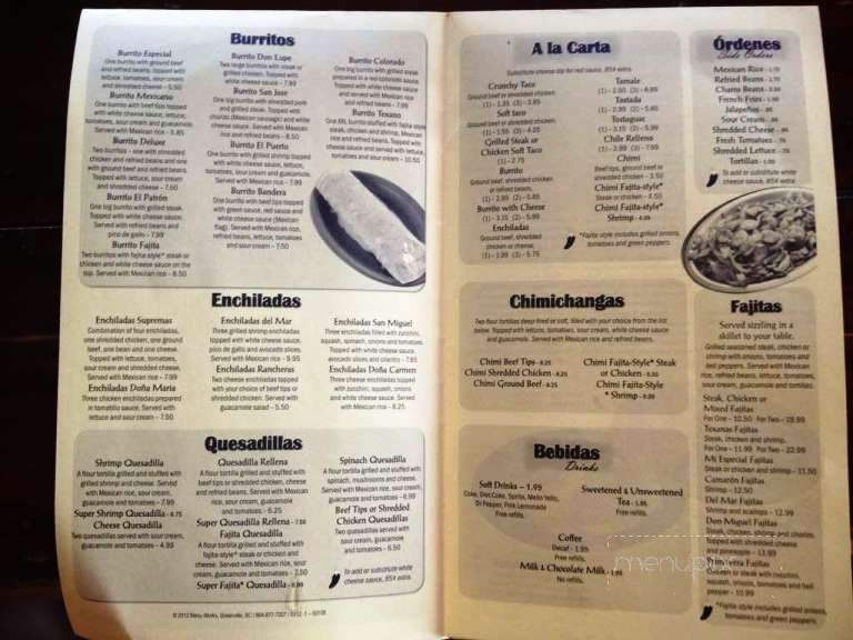 Don Jose Mexican Grill - Aliquippa, PA menu_pic