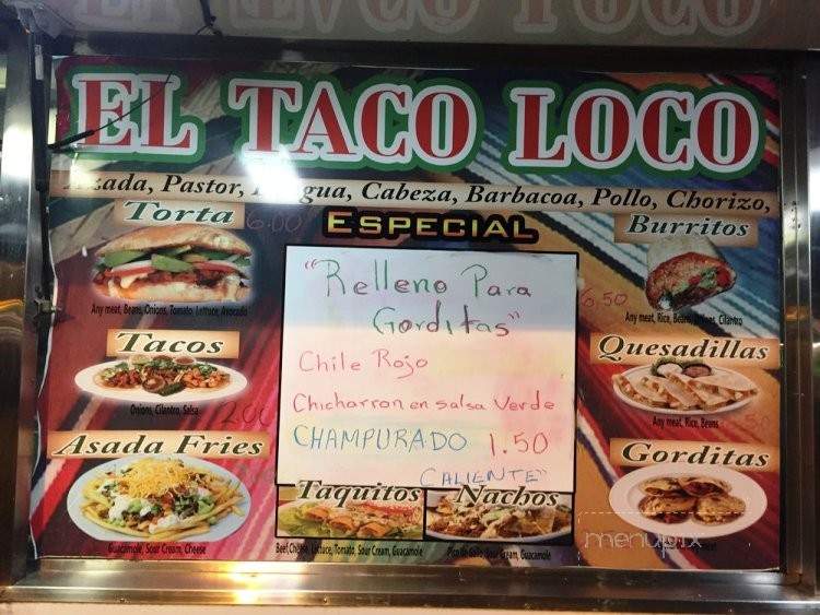 El Taco Loco - Oxnard, CA menu_pic