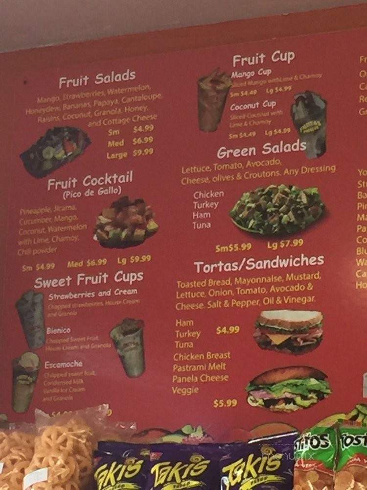 Frutas Frescas - Spring Valley, CA menu_pic