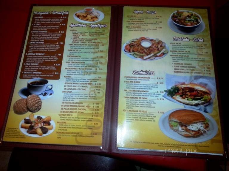 Golden Paradise - Washington, DC menu_pic