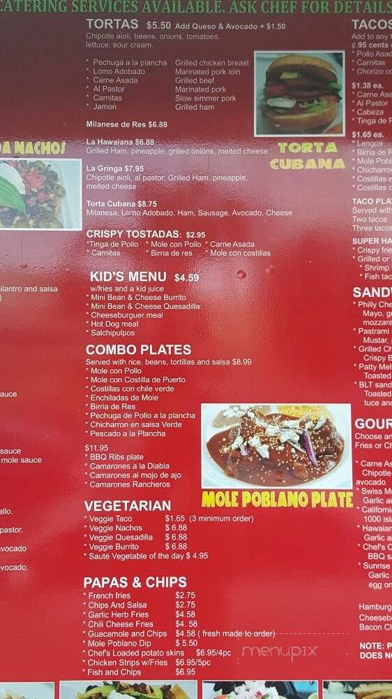 Happy Taco - Los Angeles, CA menu_pic