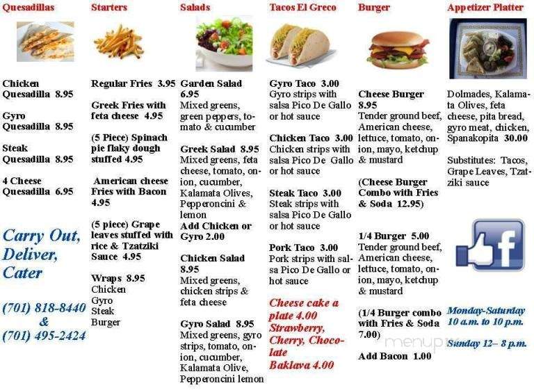 Harry the Greek - New Town, ND menu_pic
