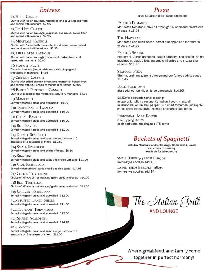 Italian Grill - Eaton, CO menu_pic
