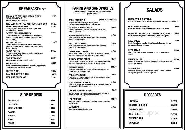 Ivon Cafe - Los Angeles, CA menu_pic